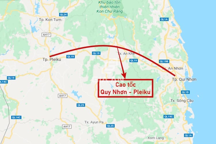 Dự án xây dựng cao tốc Quy Nhơn – Pleiku 160km