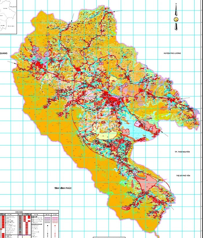 Bản đồ quy hoạch huyện Đại Từ