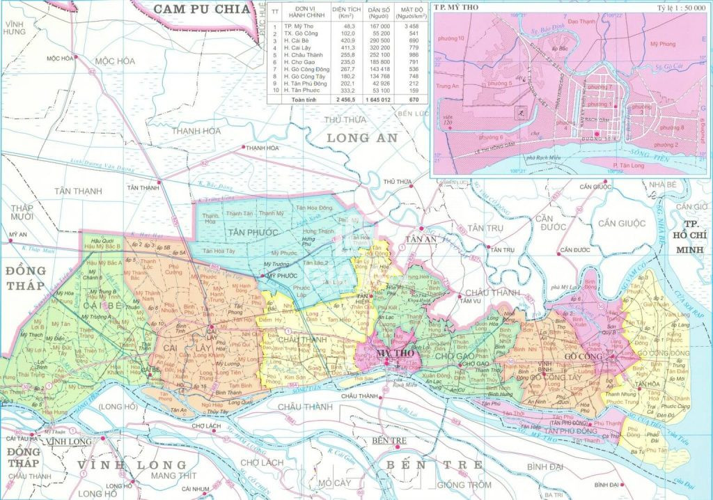 Bản đồ quy hoạch tỉnh Tiền Giang thời kỳ 2021 – 2030