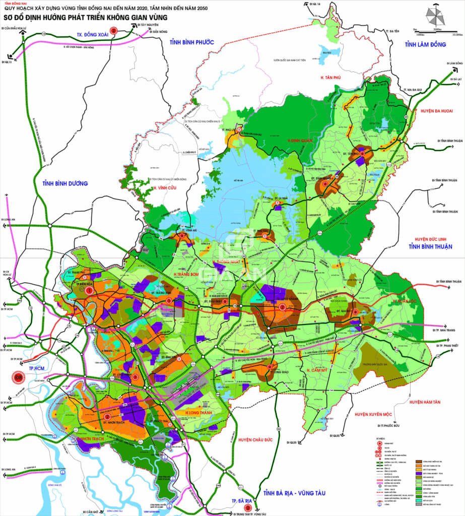 Bản đồ quy hoạch tỉnh Đồng Nai
