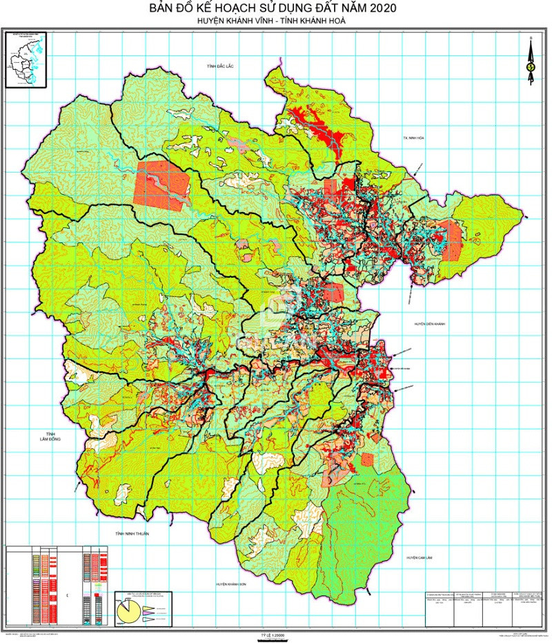 Bản đồ quy hoạch sử dụng đất huyện Khánh Vĩnh