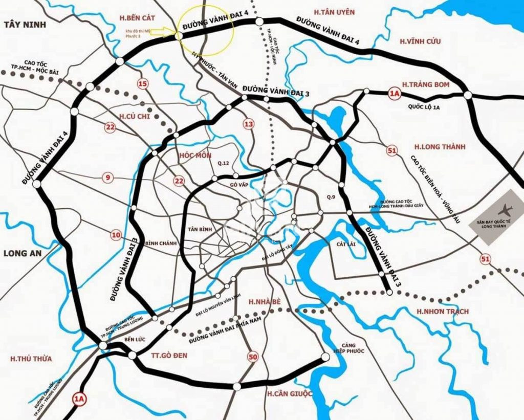 Thông tin quy hoạch Vành đai 4 TPHCM cập nhật 2022