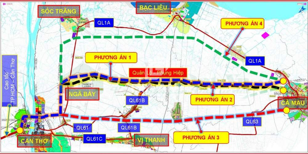 Quy hoạch cao tốc Cần Thơ - Cà Mau kết nối nội vùng và liên vùng